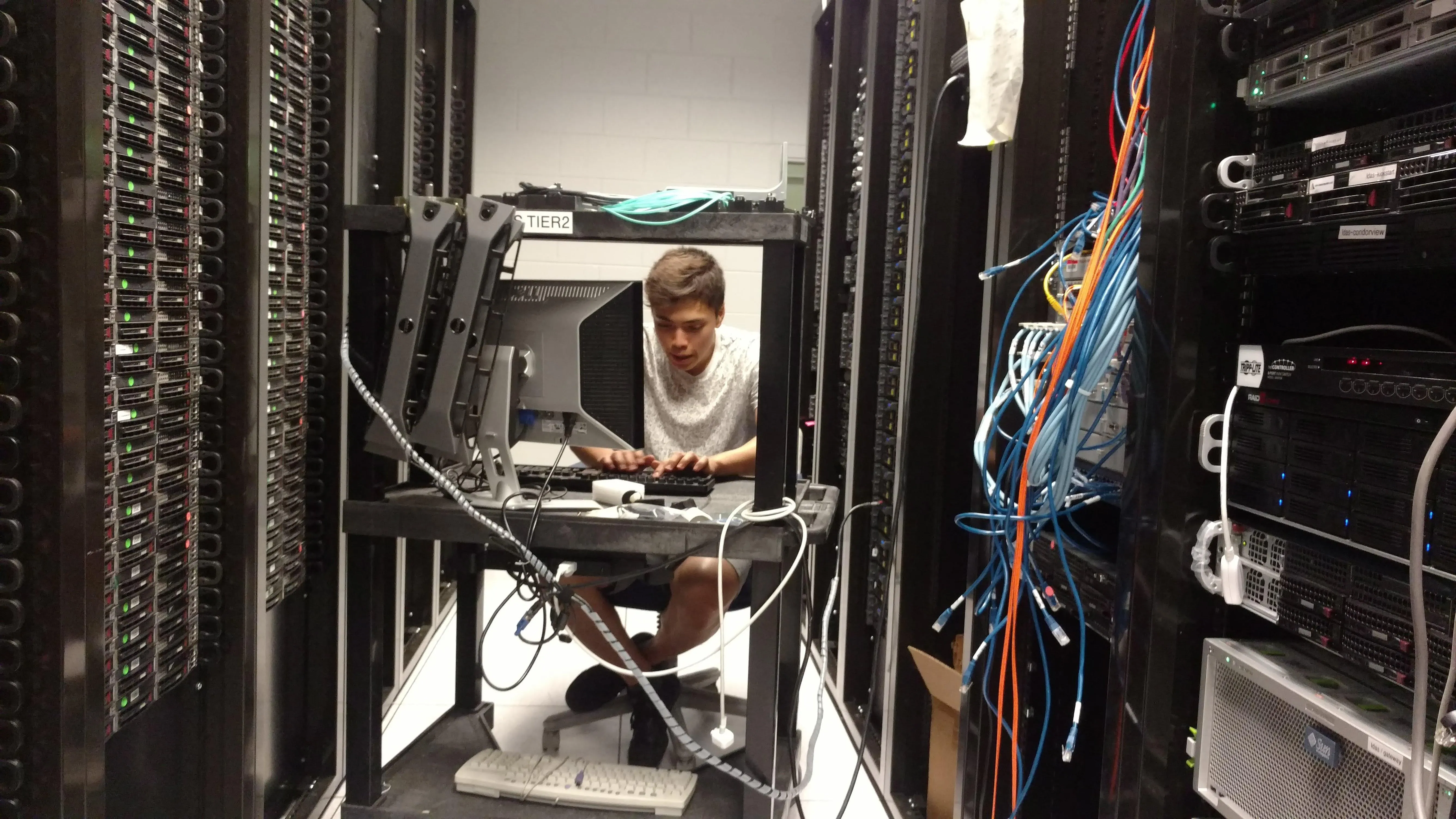 Me in a data center